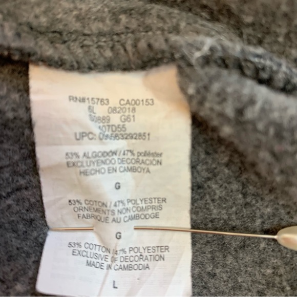 Champion Hooded Sweatshirt Dark Gray Size Large - Picture 13 of 13